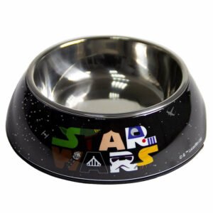 Mangeoire pour Chiens & Chat Star Wars Mélamine 180 ml Noir Métal